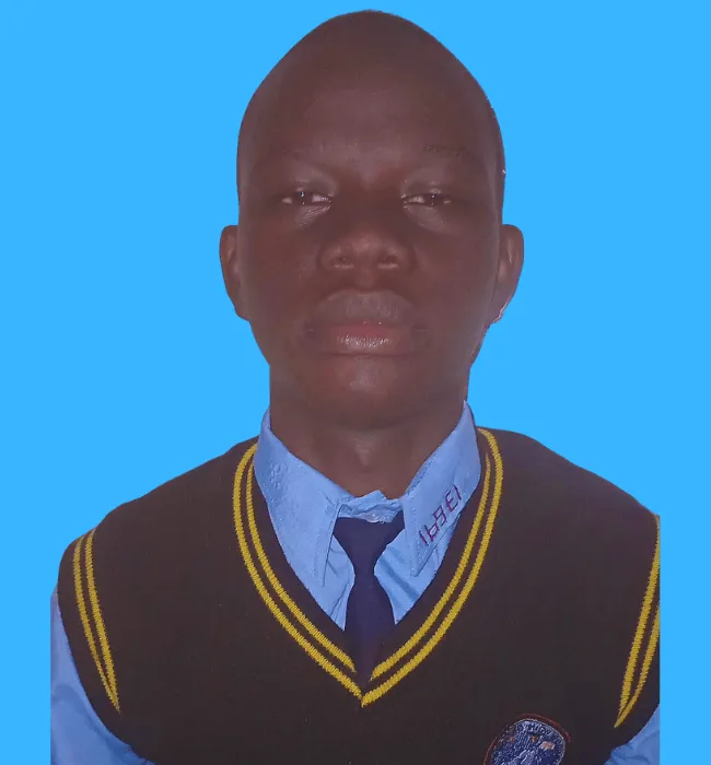 Gray silhouette of a person in a suit and tie with a small flag pin, set against a light gray background. Inspired by Kaki Foundation Kenya scholarship success stories, the image symbolizes achievement and opportunity. Face and details remain unseen. -Kaki Foundation